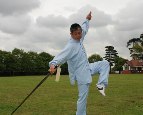 Master Tse performing the Chen Taijiquan straight sword form